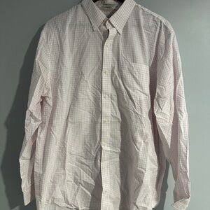 L.L. Bean Men's Light Pink Checkered Shirt